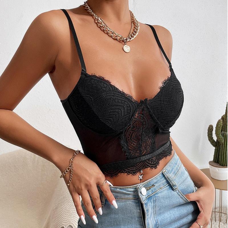 Women' Tanks Tank Top Women Lingerie Sexy V Neck Lace Vest Sleeveless Solid Tops Female Elegant Clothing Ladies Casual Underwear, Black
Women' Tanks Tank Top Women Lingerie Sexy V Neck Lace Vest Sleeveless Solid Tops Female Elegant Clothing Ladies Casual Underwear, Black