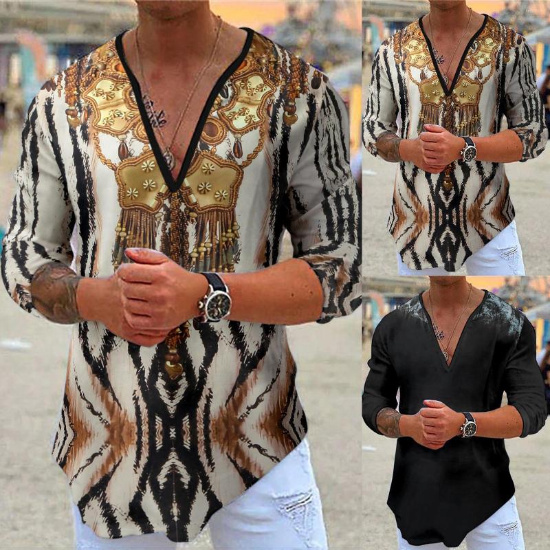 Men' T Shirts 2023 Men' Summer Casual V Neck Long Sleeve 3d Print Shirt Blouse Tops Street Style Fashion Temperament T-shirts Fast, Black
Men' T Shirts 2023 Men' Summer Casual V Neck Long Sleeve 3d Print Shirt Blouse Tops Street Style Fashion Temperament T-shirts Fast, Black