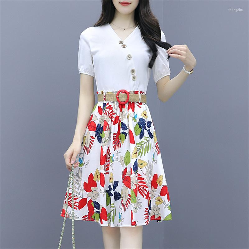 Work Dresses Fashion Print Sets Summer Button T Short Top Midi Skirt Suit Women Casual Elegant V-neck Shirt Outfit, White
Work Dresses Fashion Print Sets Summer Button T Short Top Midi Skirt Suit Women Casual Elegant V-neck Shirt Outfit, White