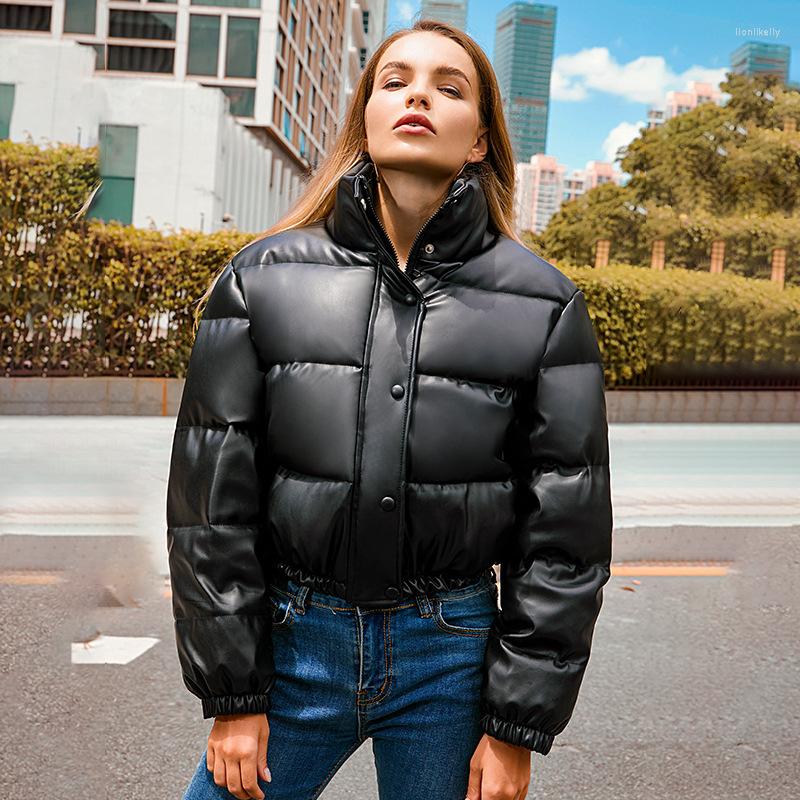 Women' Trench Coats Winter 2023 Cotton Coat For Women Black Pu Leather Standing Collar Short Warm Bread Parka
Women' Trench Coats Winter 2023 Cotton Coat For Women Black Pu Leather Standing Collar Short Warm Bread Parka