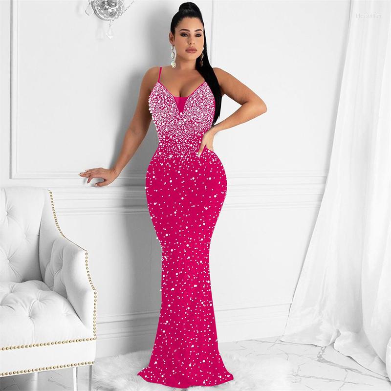 Casual Dresses Pearls Diamonds Maxi Evening Party Dress Women Christmas Robe, Black
Casual Dresses Pearls Diamonds Maxi Evening Party Dress Women Christmas Robe, Black