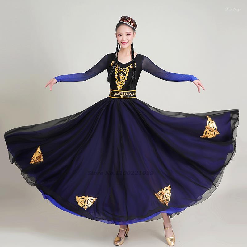 Stage Wear 2023 Chinese Folk Dance Ancient Xinjiang Costume Hanfu Classical Profession Practice Clothes Traditional Retro, Color1 540
Stage Wear 2023 Chinese Folk Dance Ancient Xinjiang Costume Hanfu Classical Profession Practice Clothes Traditional Retro, Color1 540