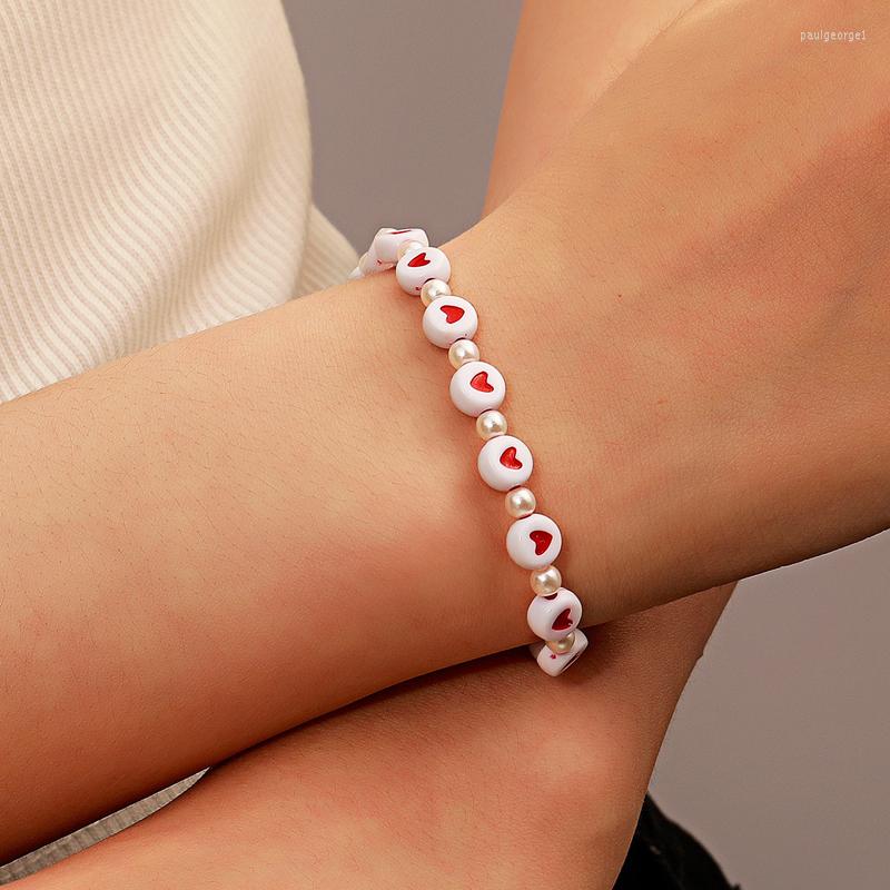 Strand Bohemian Multicolor Beaded Love Heart Bracelets For Women Western Aesthetic Statement Simple Acrylic Handmade Bracelet Trendy
Strand Bohemian Multicolor Beaded Love Heart Bracelets For Women Western Aesthetic Statement Simple Acrylic Handmade Bracelet Trendy