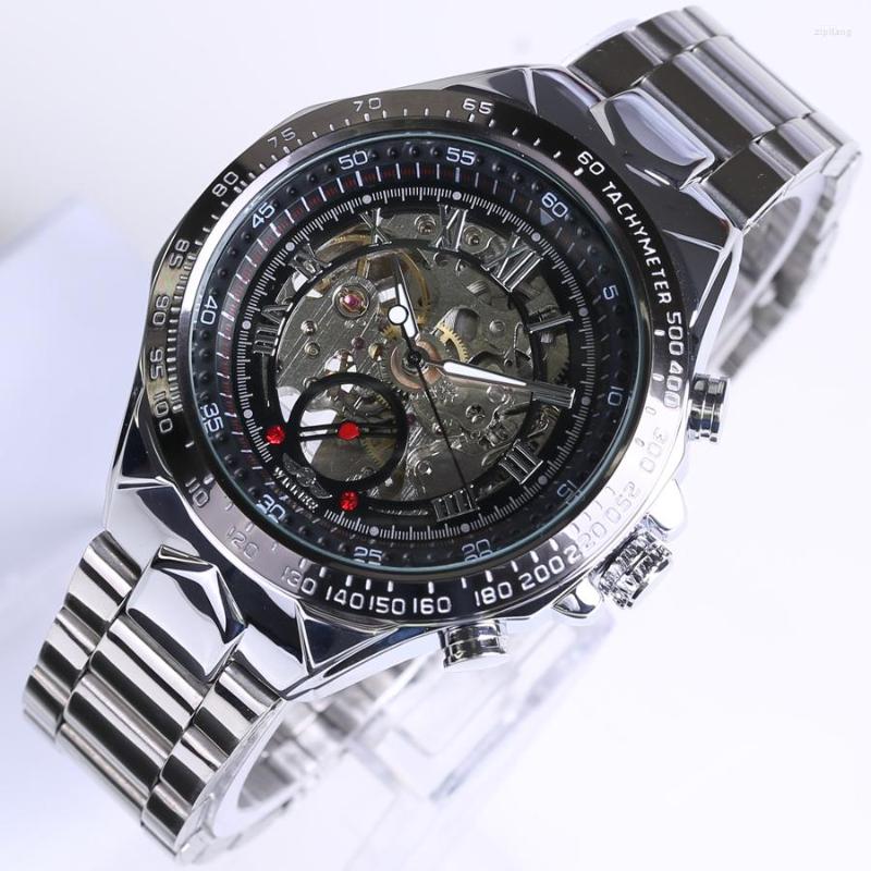 Wristwatches Winners Numbers Sports Design Bezel Silver Watch Men's Top Montre Homme Clock Automatic Cutout Watc, Picture shown
Wristwatches Winners Numbers Sports Design Bezel Silver Watch Men's Top Montre Homme Clock Automatic Cutout Watc, Picture shown