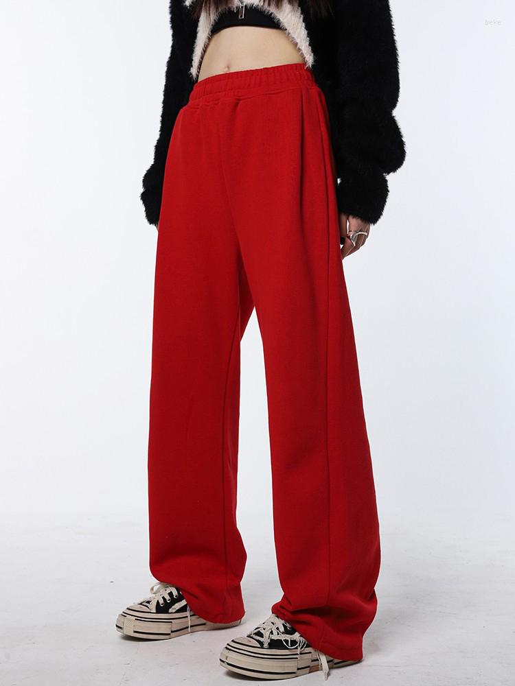 Women's Pants Red Loose Sweatpants Basic 2023 Spring Women Sport High Waist Trouser Female Fashion Streetwear Straight
Women's Pants Red Loose Sweatpants Basic 2023 Spring Women Sport High Waist Trouser Female Fashion Streetwear Straight