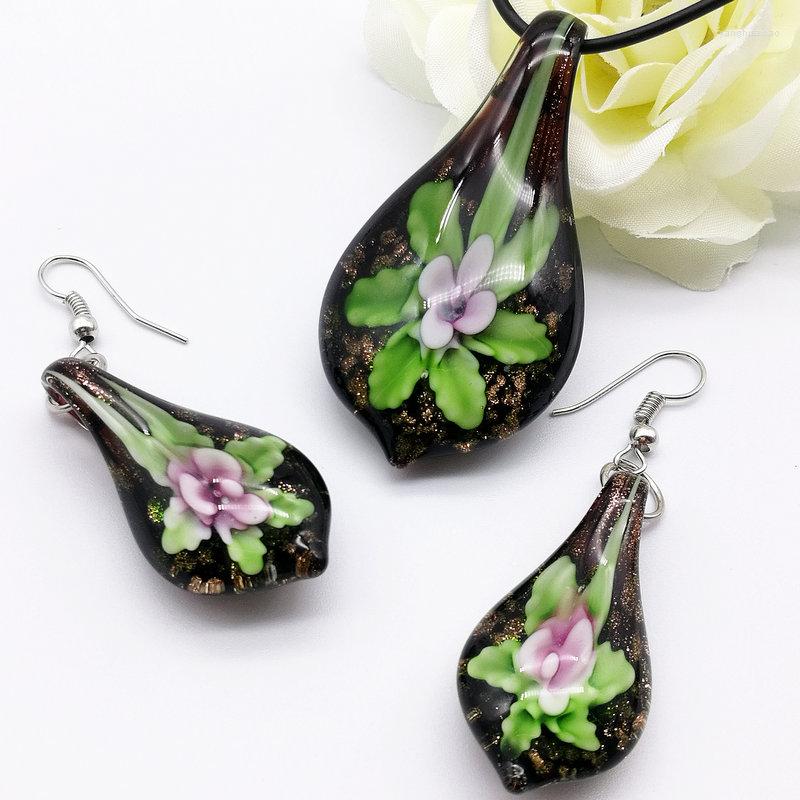 Pendant Necklaces 1 Set Chinese Style Handmade Flower Murano Lampwork Glass Necklace Earring For Women Jewelry Gift Accessories
Pendant Necklaces 1 Set Chinese Style Handmade Flower Murano Lampwork Glass Necklace Earring For Women Jewelry Gift Accessories