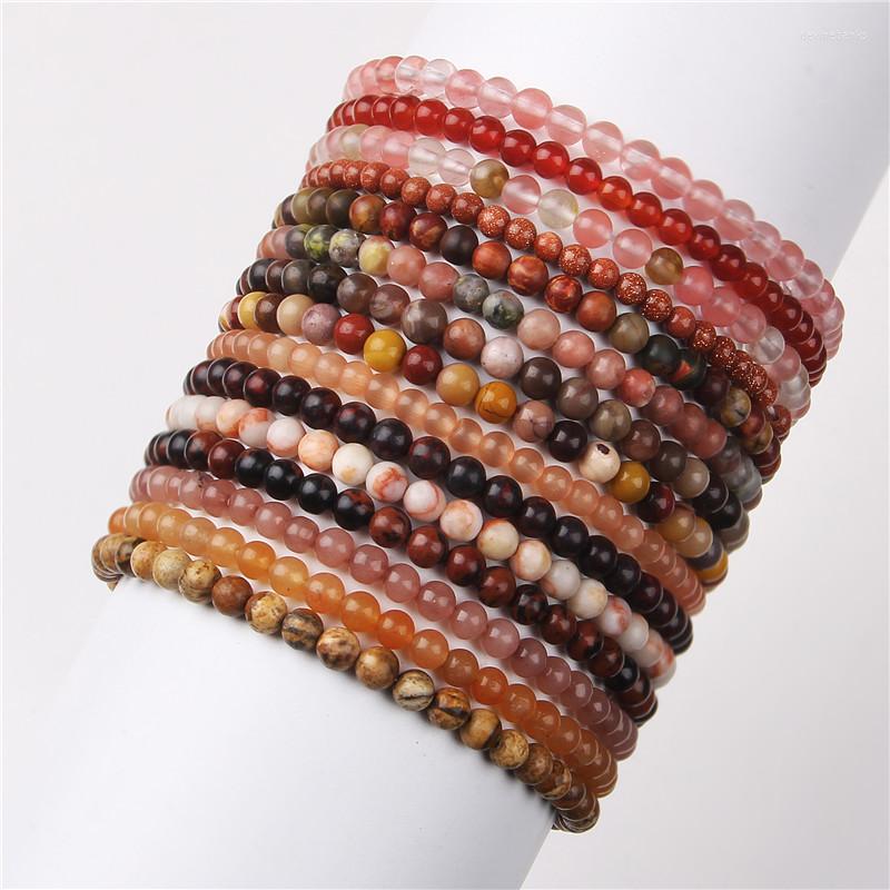 Strand 4mm Red Beads Bracelet Natural Stone Agate Rhodonite Cat Eye Round Mini Bead Bangles For Women Healing Reiki Exquisite Jewelry
Strand 4mm Red Beads Bracelet Natural Stone Agate Rhodonite Cat Eye Round Mini Bead Bangles For Women Healing Reiki Exquisite Jewelry