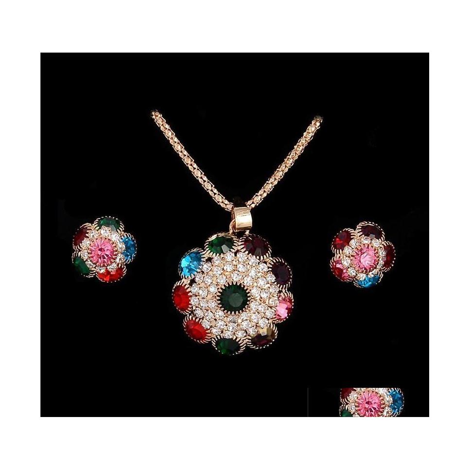 Earrings Necklace Crystal Flower Jewelry Sets Dubai Enamel Bohemian Drop Delivery Dhq2A, Randomly sended colors
Earrings Necklace Crystal Flower Jewelry Sets Dubai Enamel Bohemian Drop Delivery Dhq2A, Randomly sended colors