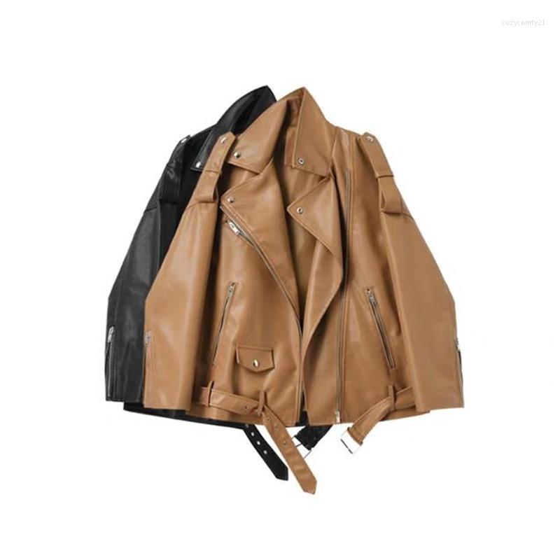 Women's Jackets Spring Autumn Faux Leather Women Loose Casual Coat Female Drop-shoulder Motorcycles Locomotive Outwear, Black
Women's Jackets Spring Autumn Faux Leather Women Loose Casual Coat Female Drop-shoulder Motorcycles Locomotive Outwear, Black