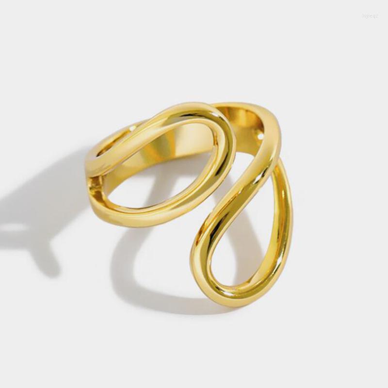 Wedding Rings Silver Color Unique Design Irregular Cross Water Drop Hollow Ring Female Fashion Trendy Open Jewelry Wholesale
Wedding Rings Silver Color Unique Design Irregular Cross Water Drop Hollow Ring Female Fashion Trendy Open Jewelry Wholesale
