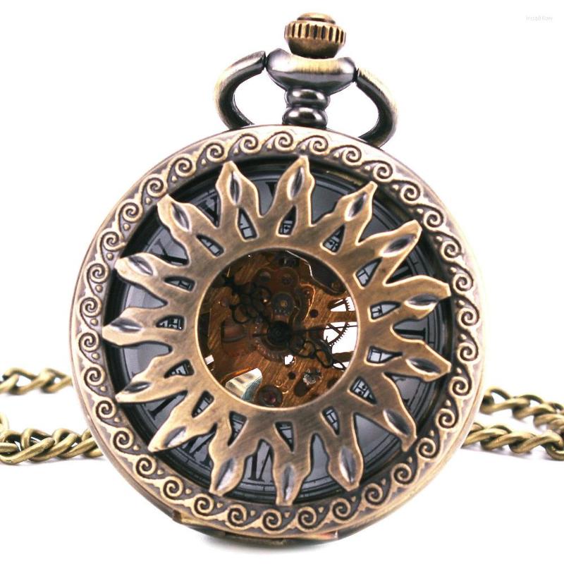 Pocket Watches TD Sunflower Skeleton Mechanical For Men Women Top Japan Hand-wind Movement Pendant Necklace BOX, Brown
Pocket Watches TD Sunflower Skeleton Mechanical For Men Women Top Japan Hand-wind Movement Pendant Necklace BOX, Brown