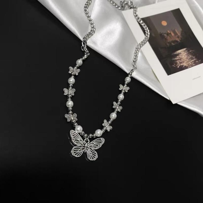 Pendant Necklaces Gothic Butterfly Pearl Beads Necklace For Women Men Choker Aesthetic Grunge Chain Accessories Trendy Punk Jewelry Gift
Pendant Necklaces Gothic Butterfly Pearl Beads Necklace For Women Men Choker Aesthetic Grunge Chain Accessories Trendy Punk Jewelry Gift