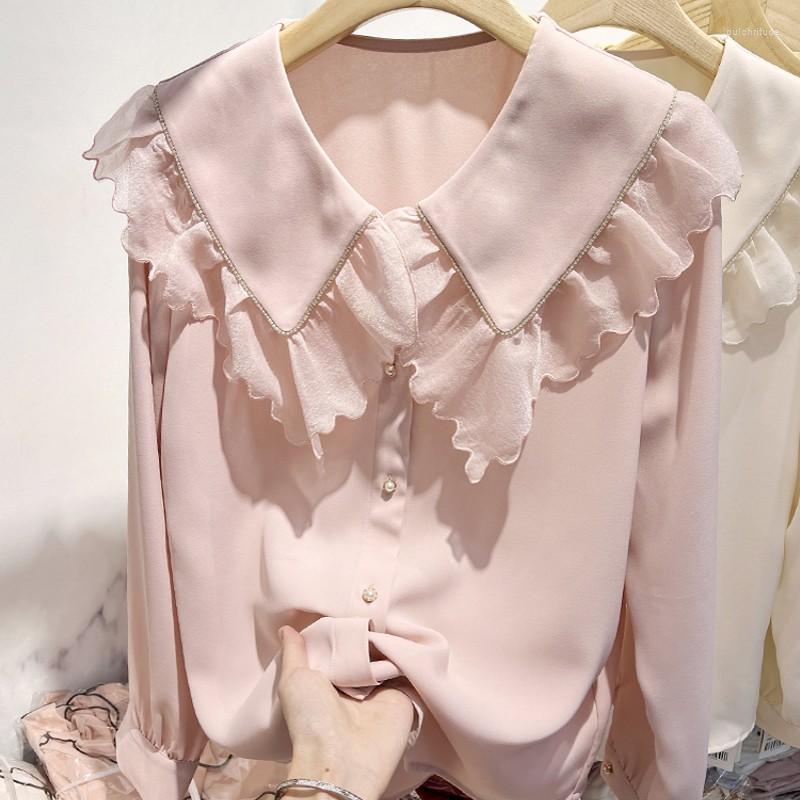 Women' Blouses 2023 Autumn Fashion Ruffles Design Long Sleeve White Blouse Shirt Female Office Lady Work Formal Shirts And Tops Women XXL
Women' Blouses 2023 Autumn Fashion Ruffles Design Long Sleeve White Blouse Shirt Female Office Lady Work Formal Shirts And Tops Women XXL