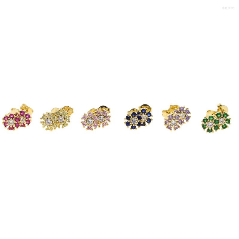 Stud Earrings Wholesale Delicate Red Pink Green Yellow Colorful Flower Charm Earring Women Cute Girl Rainbow Cz Valentine's Day Jewelry
Stud Earrings Wholesale Delicate Red Pink Green Yellow Colorful Flower Charm Earring Women Cute Girl Rainbow Cz Valentine's Day Jewelry