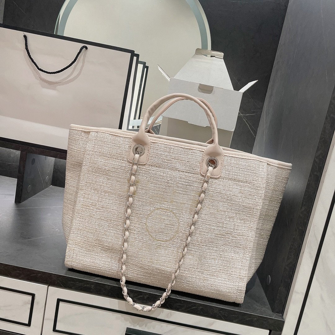 CC Bag Beach Bags Womens Designer Canvas Beach Shopping Bags Deauville Clutch With Chain Silver Metal Hardware Crossbody Shoulder Large Capa, Blue
CC Bag Beach Bags Womens Designer Canvas Beach Shopping Bags Deauville Clutch With Chain Silver Metal Hardware Crossbody Shoulder Large Capa, Blue