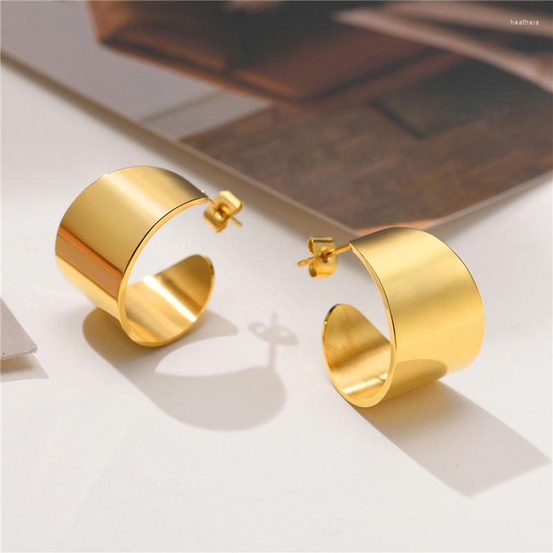 Hoop Earrings KOTik 2023 Fashion Gold Color Stainless Steel Geometric C-Shaped For Women Jewelry High Polished
Hoop Earrings KOTik 2023 Fashion Gold Color Stainless Steel Geometric C-Shaped For Women Jewelry High Polished