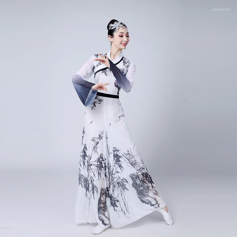 Stage Wear Classical Dance Costumes Female Adult Elegant Chinese Ink Clothing National Performance Folk Clothes TA1299, Beige
Stage Wear Classical Dance Costumes Female Adult Elegant Chinese Ink Clothing National Performance Folk Clothes TA1299, Beige