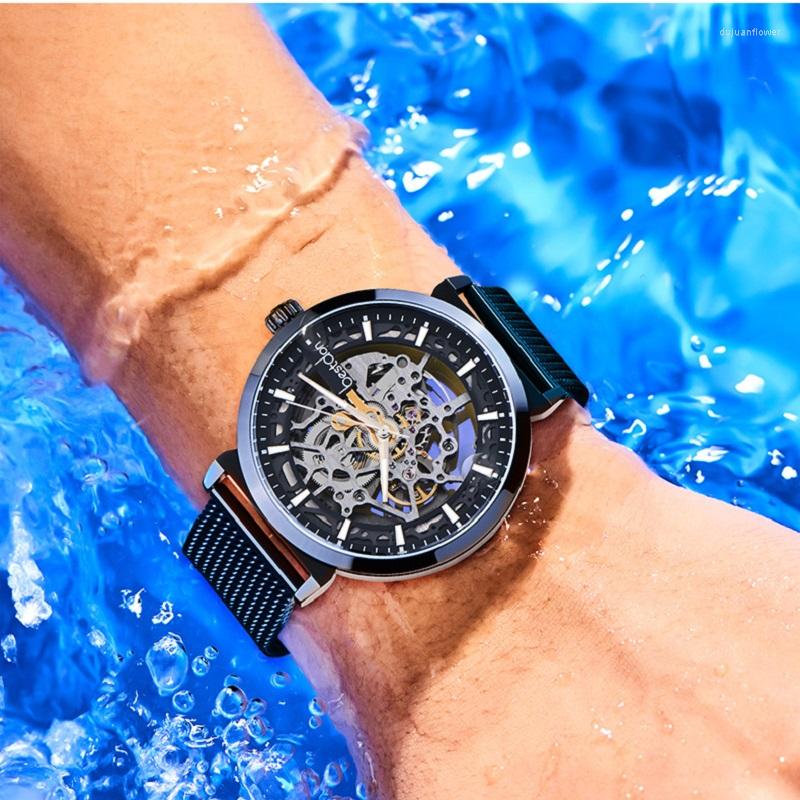 Wristwatches Skeleton Watch 2023 Sport Mechanical Luxury Mens Watches Top Brand Montre Homme Clock Men Automatic, Black
Wristwatches Skeleton Watch 2023 Sport Mechanical Luxury Mens Watches Top Brand Montre Homme Clock Men Automatic, Black