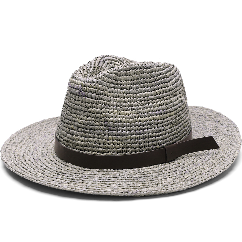 Wide Brim Hats Bucket Large Size Panama Hat Big Bone Men Women Beach Fedora Cap High Quality Plus Raffia Straw 57cm 59cm 61cm 63cm 230214
