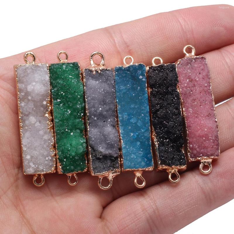 Pendant Necklaces Natural Stone Gem Long Strip Agate Quartz Crystal Connector DIY Punk Trend Necklace Earrings Jewelry Accessories Gift
Pendant Necklaces Natural Stone Gem Long Strip Agate Quartz Crystal Connector DIY Punk Trend Necklace Earrings Jewelry Accessories Gift