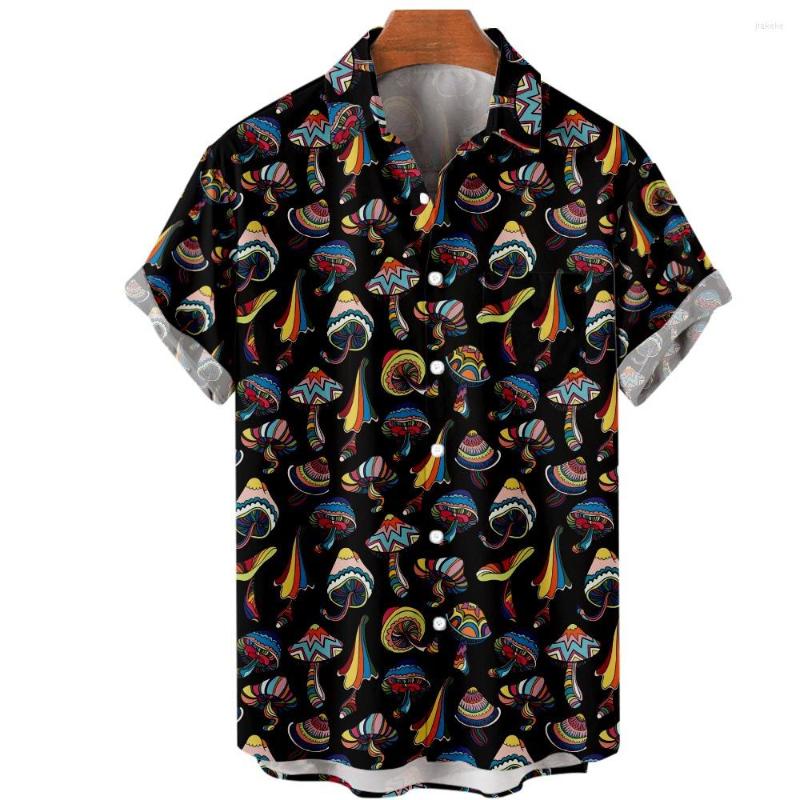 Men's Casual Shirts Men Summer Loose Black Mushrooms Print Hawaiian Short Sleeve Button Blouse Top Clothing
Men's Casual Shirts Men Summer Loose Black Mushrooms Print Hawaiian Short Sleeve Button Blouse Top Clothing