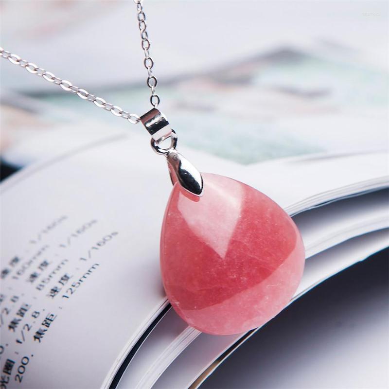 Pendant Necklaces Genuine Natural Rhodochrosite Gems Stone Love Crystal Water Drop Bead Woman Lady
Pendant Necklaces Genuine Natural Rhodochrosite Gems Stone Love Crystal Water Drop Bead Woman Lady
