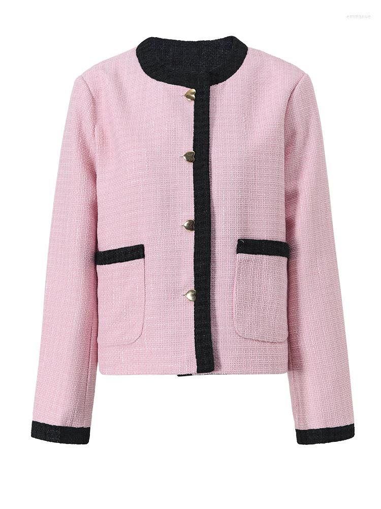 Women' Jackets Sweet Loose Outerwear Korean Chic Female Elegant Single Pink 2023 Winter Autumn Tweed Coats Beautiful Overcoats M224
Women' Jackets Sweet Loose Outerwear Korean Chic Female Elegant Single Pink 2023 Winter Autumn Tweed Coats Beautiful Overcoats M224