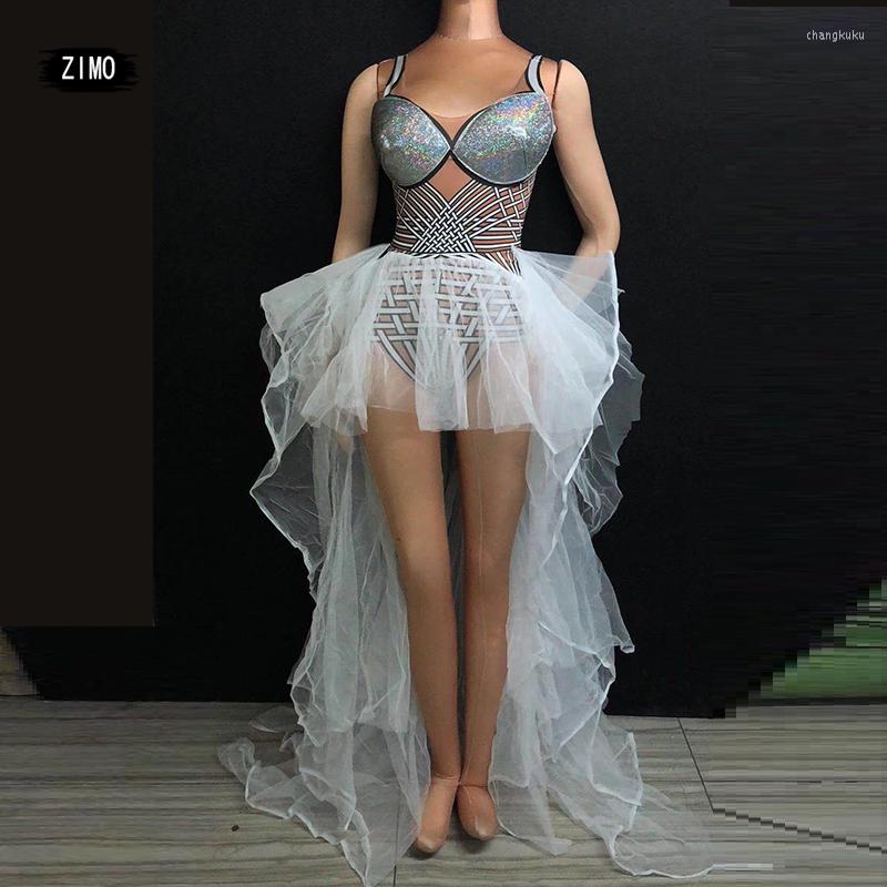 Stage Wear Bodysuit Sexy Puff Mesh Spandex Jumpsuit Women Nightclub Performance Festival Outfit Dance Costume Singer Print Drag Queen, Ivory
Stage Wear Bodysuit Sexy Puff Mesh Spandex Jumpsuit Women Nightclub Performance Festival Outfit Dance Costume Singer Print Drag Queen, Ivory