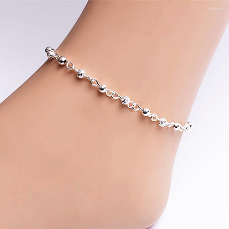 Anklets Fashion Silver Color Ankles Woman Small Beads Hollow Balls Ankle Bracelet For Girls Beach Foot Accessories
Anklets Fashion Silver Color Ankles Woman Small Beads Hollow Balls Ankle Bracelet For Girls Beach Foot Accessories