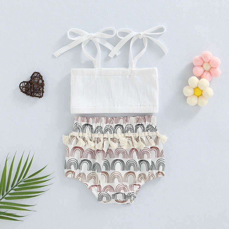 Clothing Sets Summer New Infant Baby Girls Pcs Outfits Suit Sleeveless Suspender Ribbed Tube TopsTassel Rainbow Shorts Clothes Set, White
Clothing Sets Summer New Infant Baby Girls Pcs Outfits Suit Sleeveless Suspender Ribbed Tube TopsTassel Rainbow Shorts Clothes Set, White