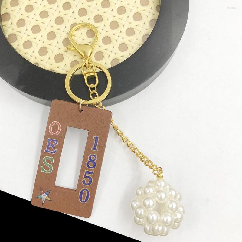 Keychains Hand Woven White Pearl Ball Order Of The Eastern Star Girl Key Rings Jewelry Rotundity Wood Bag Accessories
Keychains Hand Woven White Pearl Ball Order Of The Eastern Star Girl Key Rings Jewelry Rotundity Wood Bag Accessories