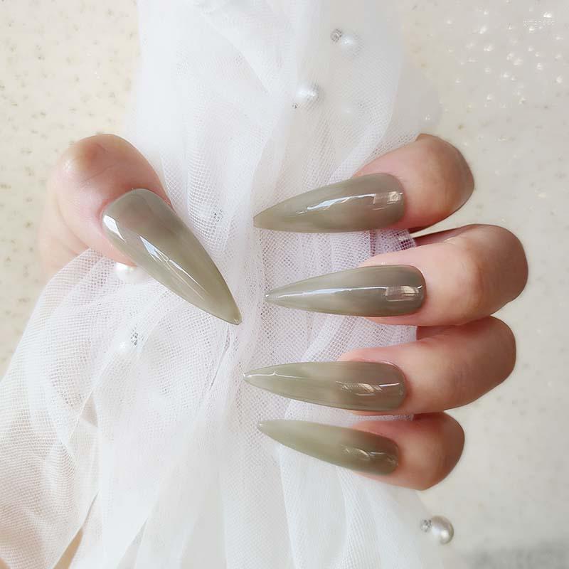 False Nails Artificial 24pcs Ink Jade Color Press On Sticker Fake Tips Full Cover Detachable Finished Fingernails J21, J20
False Nails Artificial 24pcs Ink Jade Color Press On Sticker Fake Tips Full Cover Detachable Finished Fingernails J21, J20
