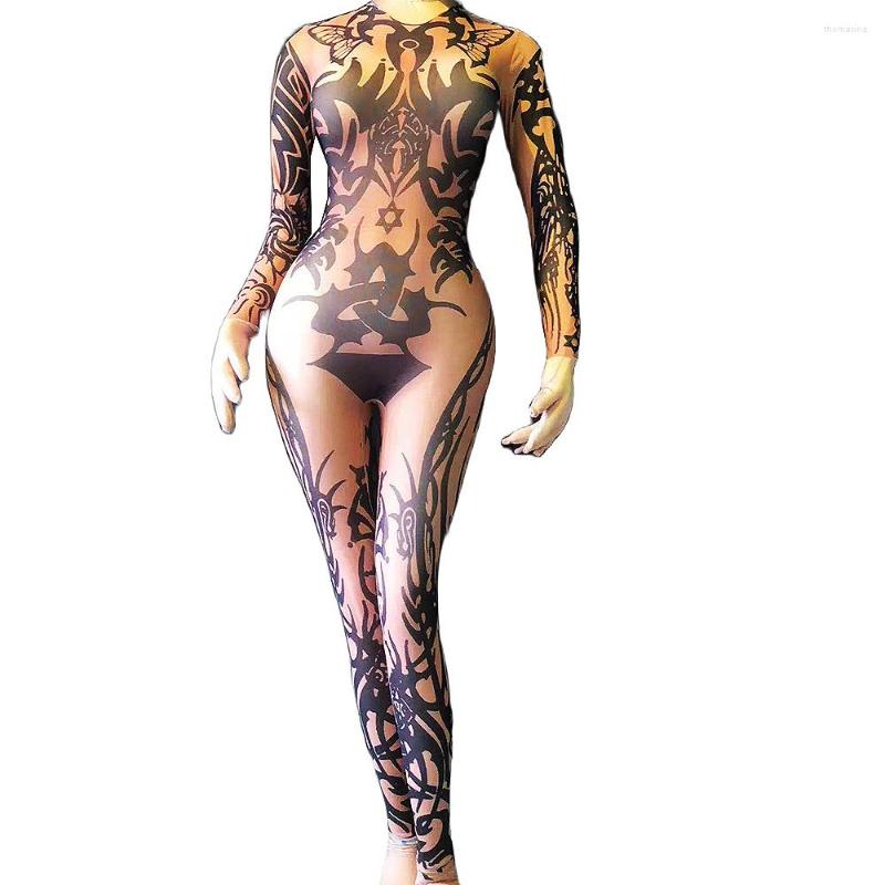 Stage Wear Black Print Spandex Women Jumpsuits Nightclub Party Show Performance Pole Dancing Prom Birthday Celebrate Costume
Stage Wear Black Print Spandex Women Jumpsuits Nightclub Party Show Performance Pole Dancing Prom Birthday Celebrate Costume