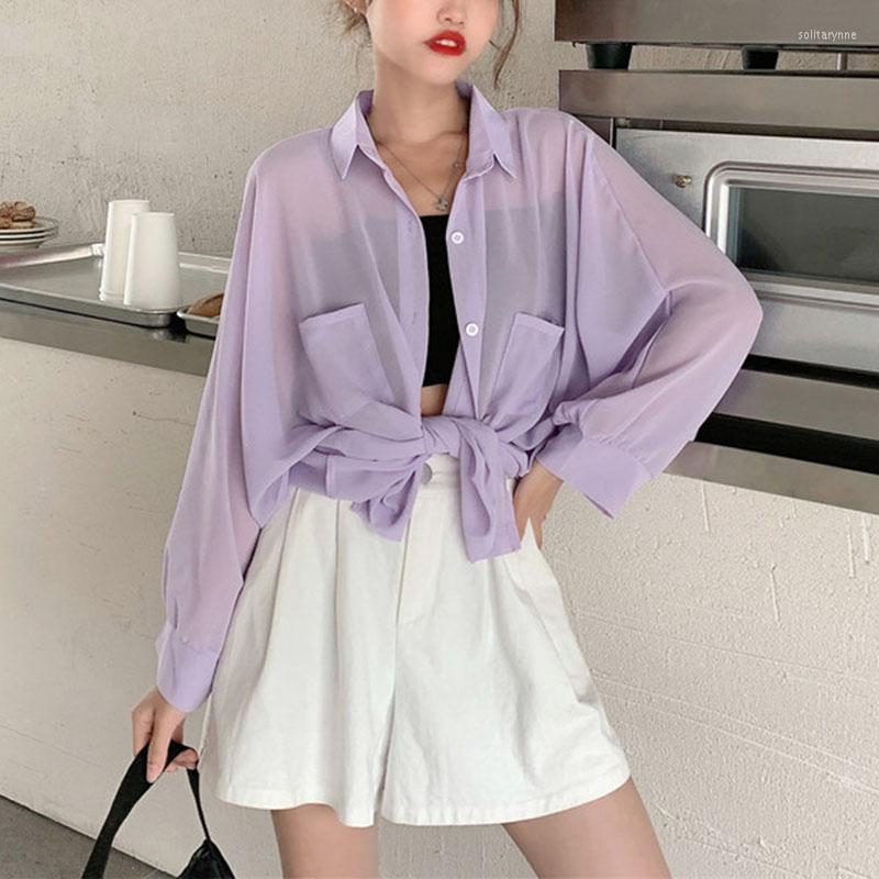 Women's Blouses 2023 Women Chiffon Blouse Shirt Long Sleeve Spring Summer Lilac Tops Pocket Loose Thin Sunscreen Bikini Cover Up Beachwear, Green
Women's Blouses 2023 Women Chiffon Blouse Shirt Long Sleeve Spring Summer Lilac Tops Pocket Loose Thin Sunscreen Bikini Cover Up Beachwear, Green