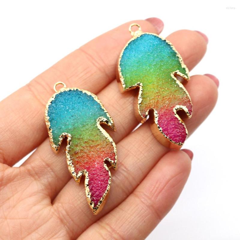 Pendant Necklaces Exquisite Natural Stone Leaf Shape Multicolored Crystal 20-45mm Fashion Charm Jewelry DIY Necklace Stud Accessories
Pendant Necklaces Exquisite Natural Stone Leaf Shape Multicolored Crystal 20-45mm Fashion Charm Jewelry DIY Necklace Stud Accessories