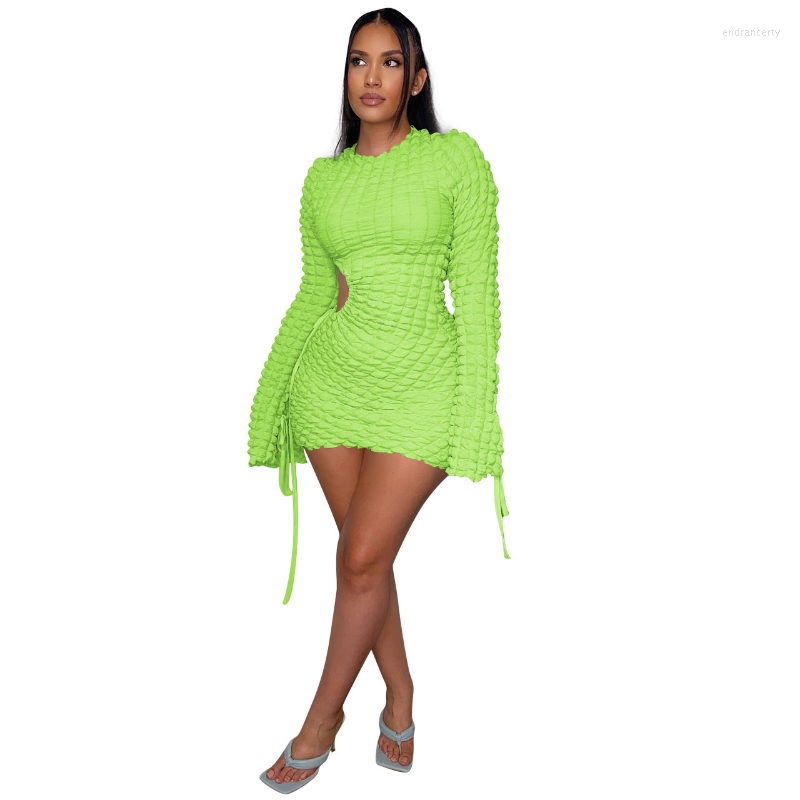Casual Dresses Puffy Waffle Lace Up Bandage Mini Dress Solid Women Long Sleeve Backless Bodycon Night Clubwear Stretchy Party Outfits, Khaki
Casual Dresses Puffy Waffle Lace Up Bandage Mini Dress Solid Women Long Sleeve Backless Bodycon Night Clubwear Stretchy Party Outfits, Khaki