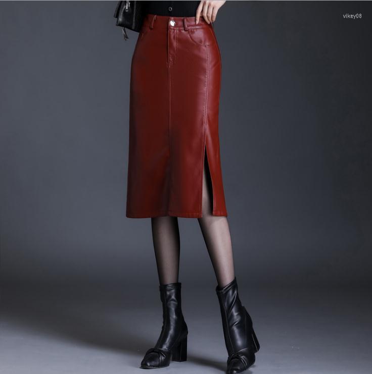 Skirts Package Hip Women Autumn Winter High Waist Long Side Split Black/Red Female Sexy Pu Leather Skinny Saias Skirt K1536
Skirts Package Hip Women Autumn Winter High Waist Long Side Split Black/Red Female Sexy Pu Leather Skinny Saias Skirt K1536