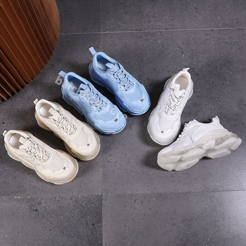 Triple S Clear Sole Casual Shoes Chunky Men Women Sneaker Grey Rainbow Turquoise Light Tan Beige Grey Fluo Height Increase Vintage Mens Chaussures B0, Color 2
Triple S Clear Sole Casual Shoes Chunky Men Women Sneaker Grey Rainbow Turquoise Light Tan Beige Grey Fluo Height Increase Vintage Mens Chaussures B0, Color 2