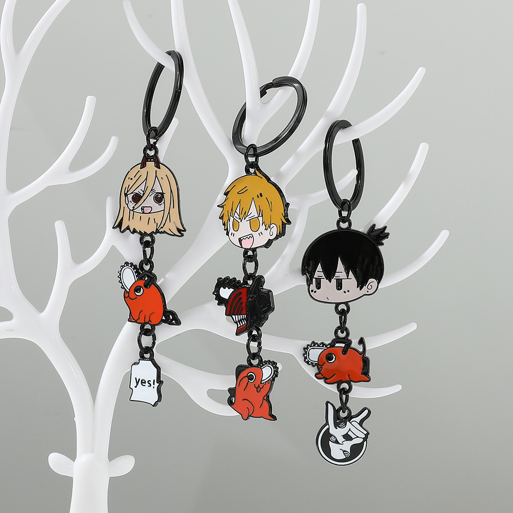 The new electric saw man Jewelry pendant pochita key chain animation around chainsaw man