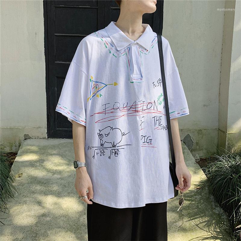 Men's Polos 2023 Summer Korean Personality Handsome Loose Harajuku Graffiti Print Short Sleeve Lapel Casual Polo Shirt, Black
Men's Polos 2023 Summer Korean Personality Handsome Loose Harajuku Graffiti Print Short Sleeve Lapel Casual Polo Shirt, Black