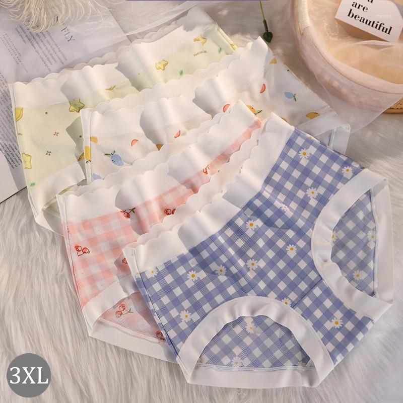Women's Panties Large Women Underwear Ice Silk Printing Girl Triangle Fat Mm Seamless Buttock Lifting Waist Sexy, White
Women's Panties Large Women Underwear Ice Silk Printing Girl Triangle Fat Mm Seamless Buttock Lifting Waist Sexy, White