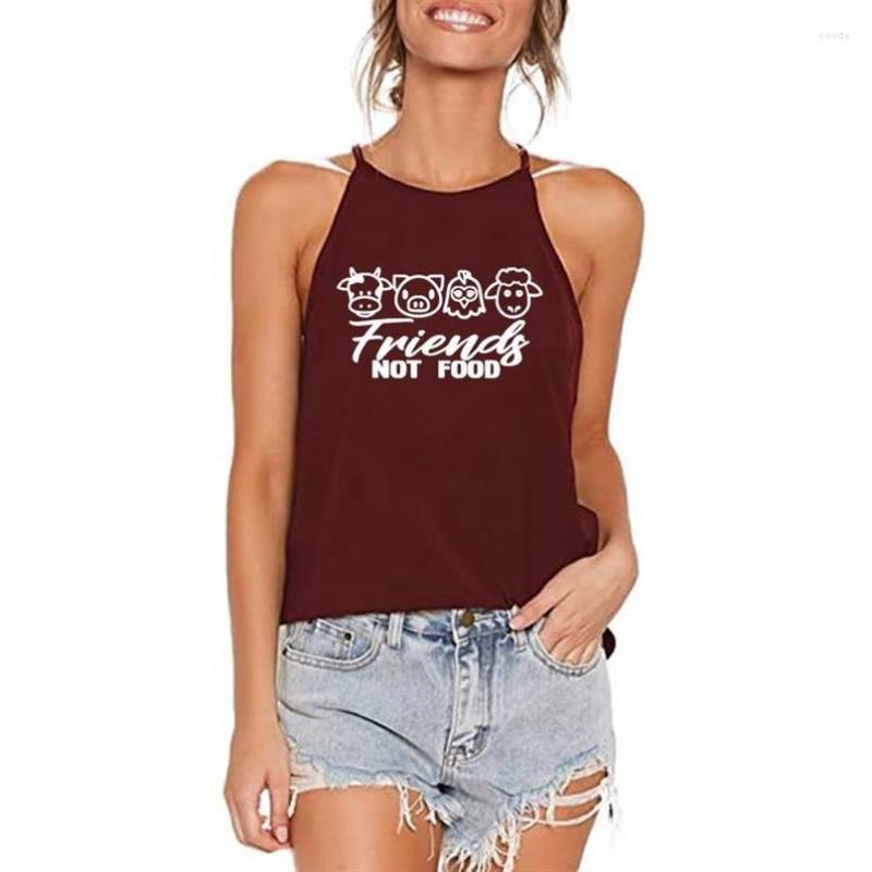 Women' T Shirts Animal Friends Not Food Letters Cartoon Print Sling T-Shirt Summer Irregular Hem O-Neck Sexy Suspenders Casual Sleeveless, Black
Women' T Shirts Animal Friends Not Food Letters Cartoon Print Sling T-Shirt Summer Irregular Hem O-Neck Sexy Suspenders Casual Sleeveless, Black