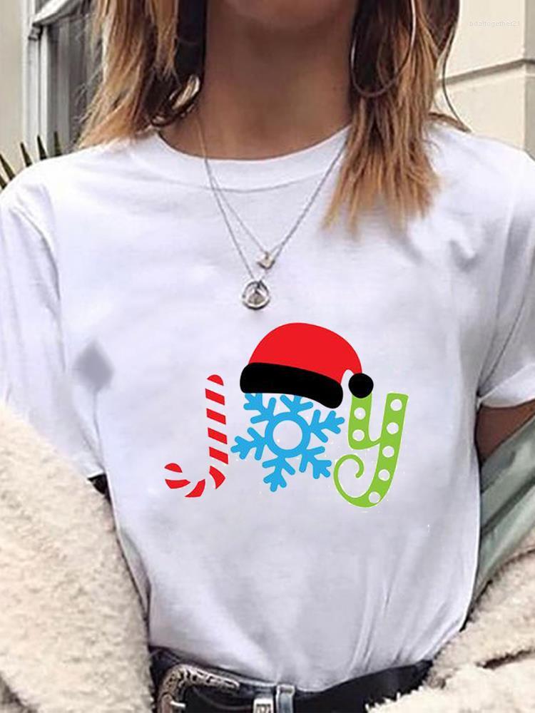 Women's T Shirts Year Graphic Tee Clothing Snowflake Lovely Style Short Sleeve Print Fashion Female Casual T-shirts Women Merry Christmas, Qlo30957
Women's T Shirts Year Graphic Tee Clothing Snowflake Lovely Style Short Sleeve Print Fashion Female Casual T-shirts Women Merry Christmas, Qlo30957