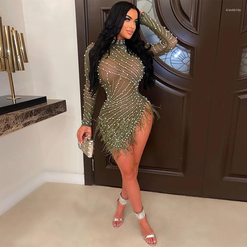 Casual Dresses Diamonds Pearls Sheer Mesh Feathers Mini Party Dress Women Sexy See Through Mock Neck Long Sleeve Bodycon Asymmetrical, Blue
Casual Dresses Diamonds Pearls Sheer Mesh Feathers Mini Party Dress Women Sexy See Through Mock Neck Long Sleeve Bodycon Asymmetrical, Blue