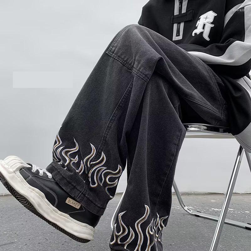 Men' Jeans DEEPTOWN Vintage Printed Straight Streetwear Denim Pants Classic Retro Loose Casual Fashion Trousers Male Black Spring
Men' Jeans DEEPTOWN Vintage Printed Straight Streetwear Denim Pants Classic Retro Loose Casual Fashion Trousers Male Black Spring
