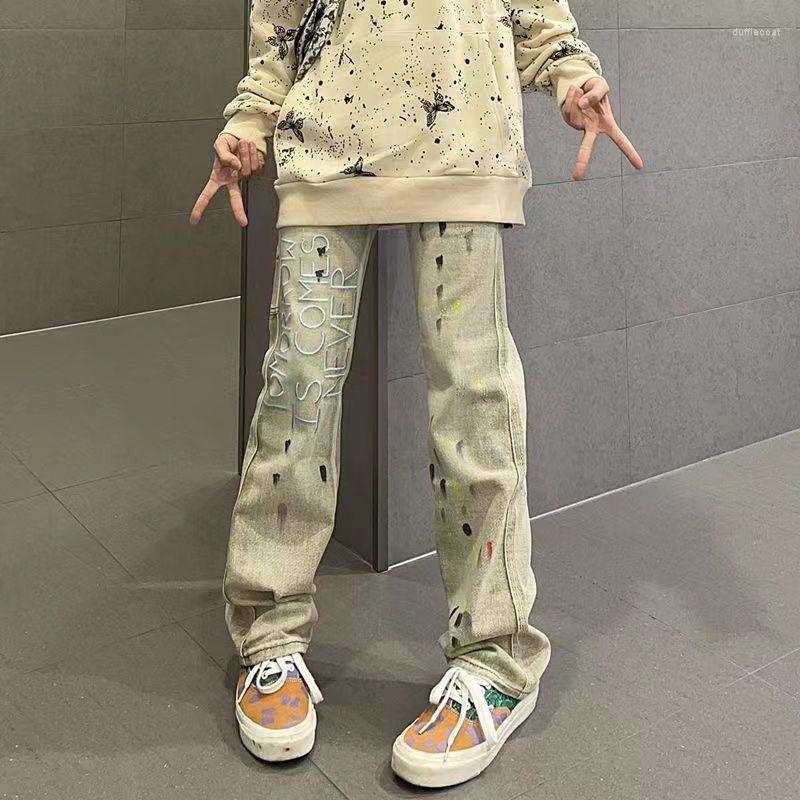 Men' Jeans American High Street Retro Speckle Men' And Women' Fashion Brand Letter Graffiti Washed Straight Tube Loose Couple, Picture color 01
Men' Jeans American High Street Retro Speckle Men' And Women' Fashion Brand Letter Graffiti Washed Straight Tube Loose Couple, Picture color 01