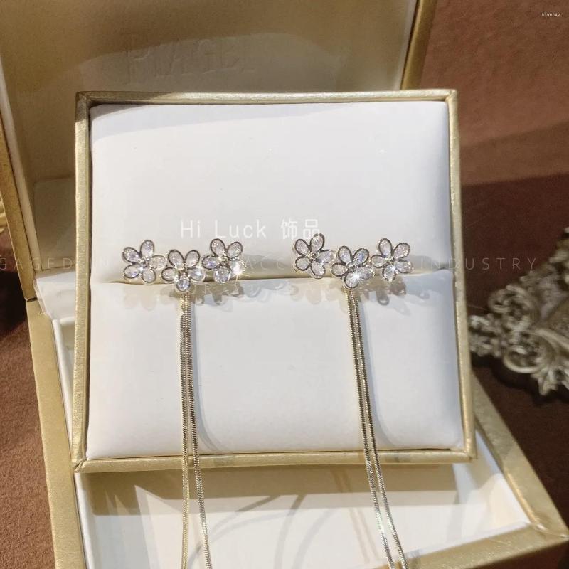 Dangle Earrings Korean Style Flower Asymmetrical Tassel For Women Shiny Rhinestone Long Cute Flowers Sweet Jewelry
Dangle Earrings Korean Style Flower Asymmetrical Tassel For Women Shiny Rhinestone Long Cute Flowers Sweet Jewelry