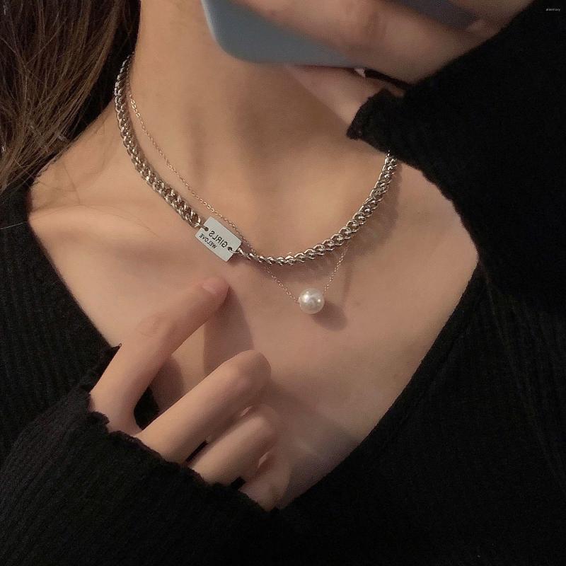 Chains Multi-Layer Punk Necklace Female Hip Hop Niche Design Sense Pearl Clavicle Chain Personality Net Red
Chains Multi-Layer Punk Necklace Female Hip Hop Niche Design Sense Pearl Clavicle Chain Personality Net Red