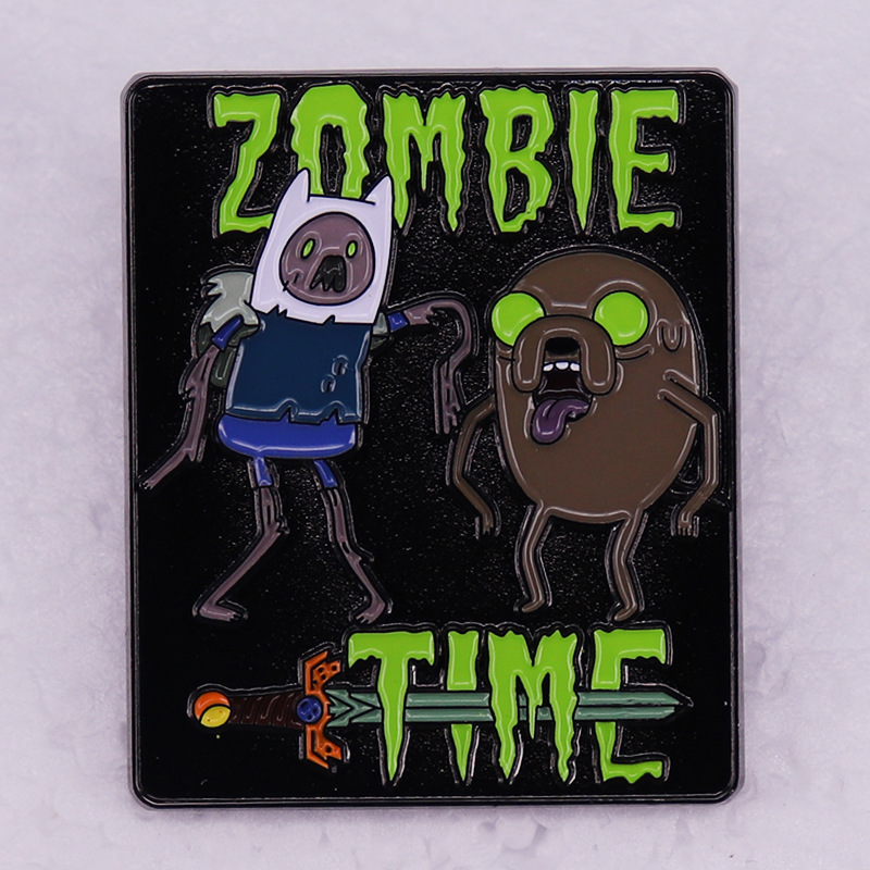American science fantasy Adventure Time Finn and Jake Investigations zombie brooch cartoon badge Cute Anime Movies Games Hard Enamel Pins Collect Metal, As picture
American science fantasy Adventure Time Finn and Jake Investigations zombie brooch cartoon badge Cute Anime Movies Games Hard Enamel Pins Collect Metal, As picture