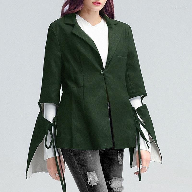 Women' Suits Spring Fashion Hollow Out Black Blazer For Women Notched Flare Long Sleeve Lace Up Bowknot Solid Blazers Female
Women' Suits Spring Fashion Hollow Out Black Blazer For Women Notched Flare Long Sleeve Lace Up Bowknot Solid Blazers Female